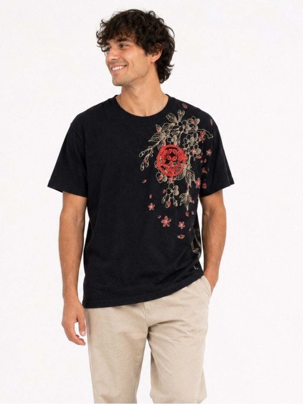 Bullet Noise Men's Graphic T Shirt Size Large Black Short Sleeve